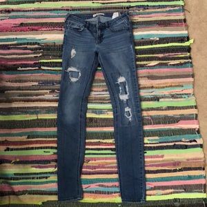 Ripped Hollister Super Skinny Jeans